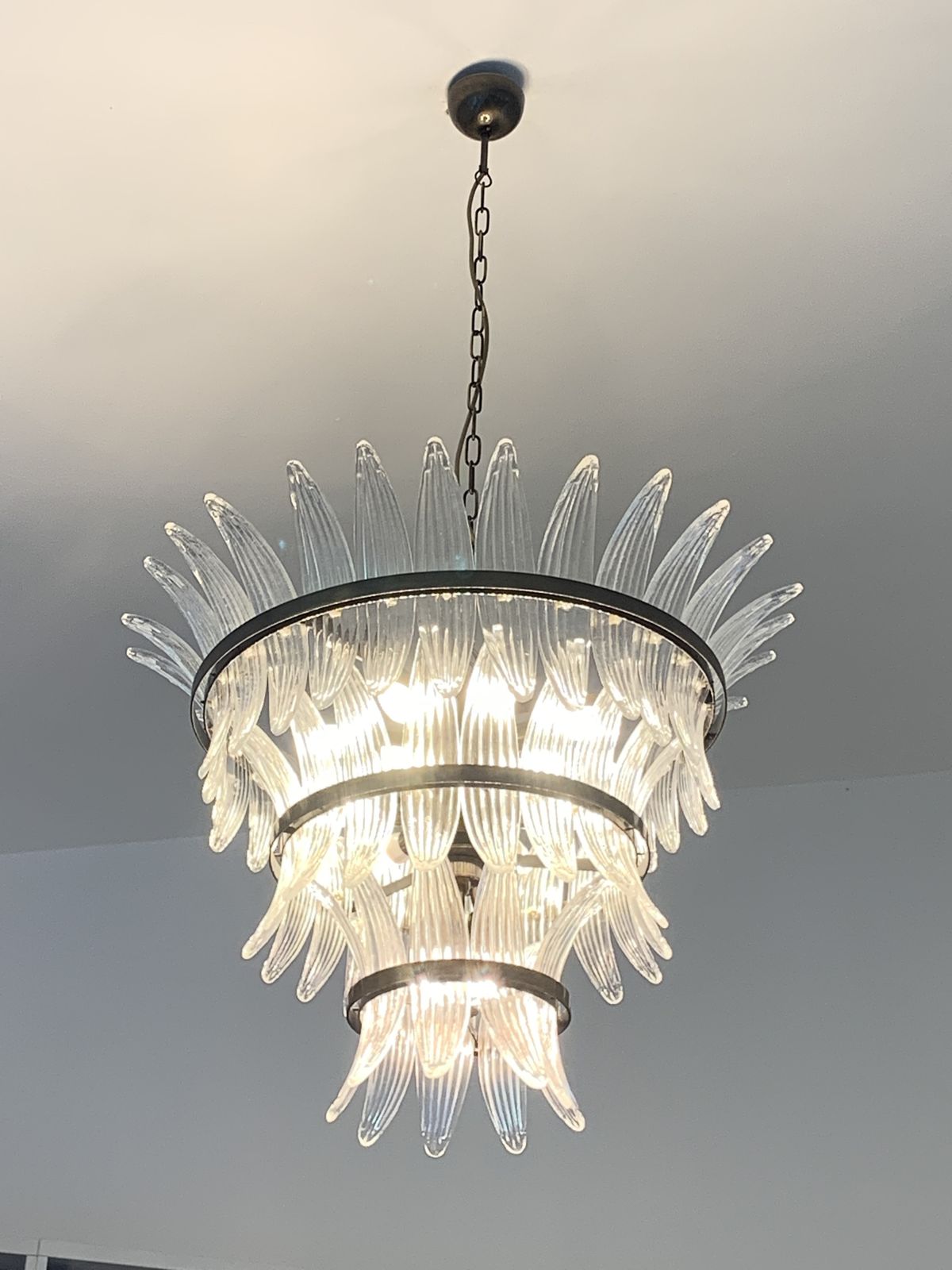 photo furniture Impressive Murano Glass Sputnik Chandelier Lantern Like Mazzega Zuccheri Venini Barovier Style