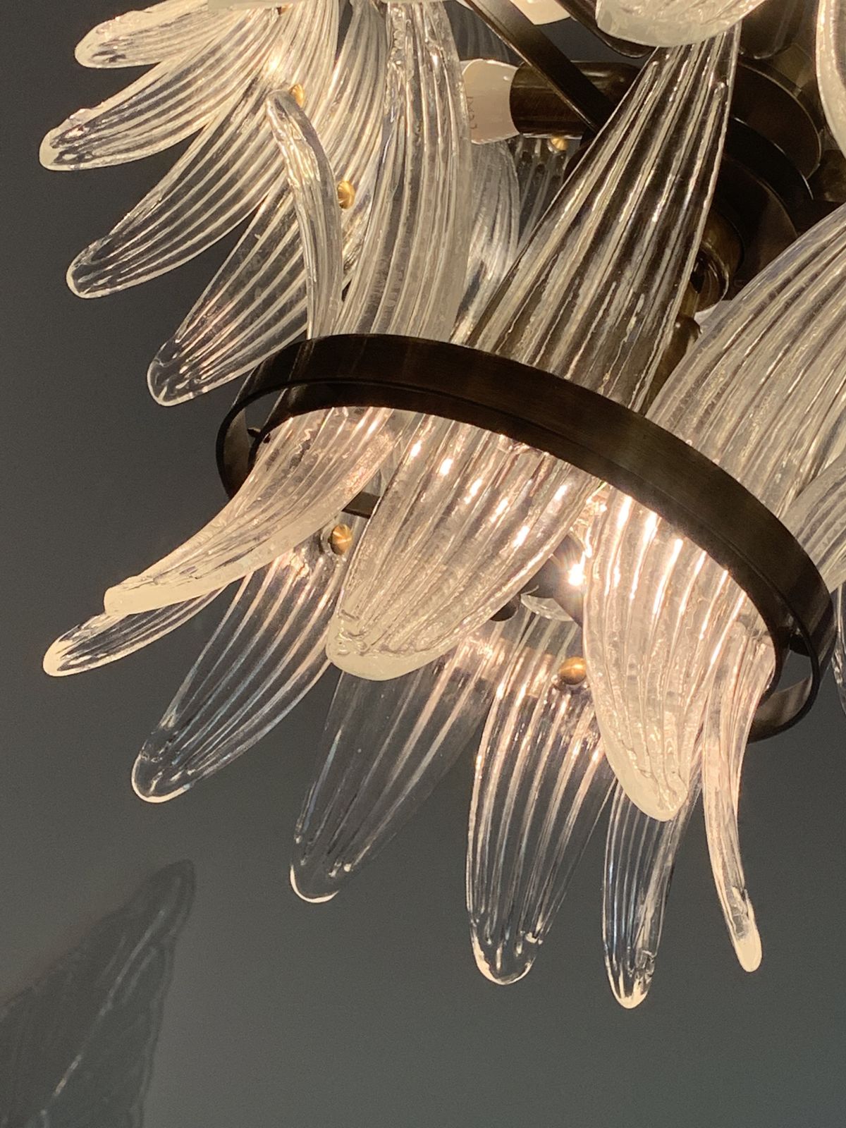 Lighting Impressive Murano Glass Sputnik Chandelier Lantern Like Mazzega Zuccheri Venini Barovier Style photo