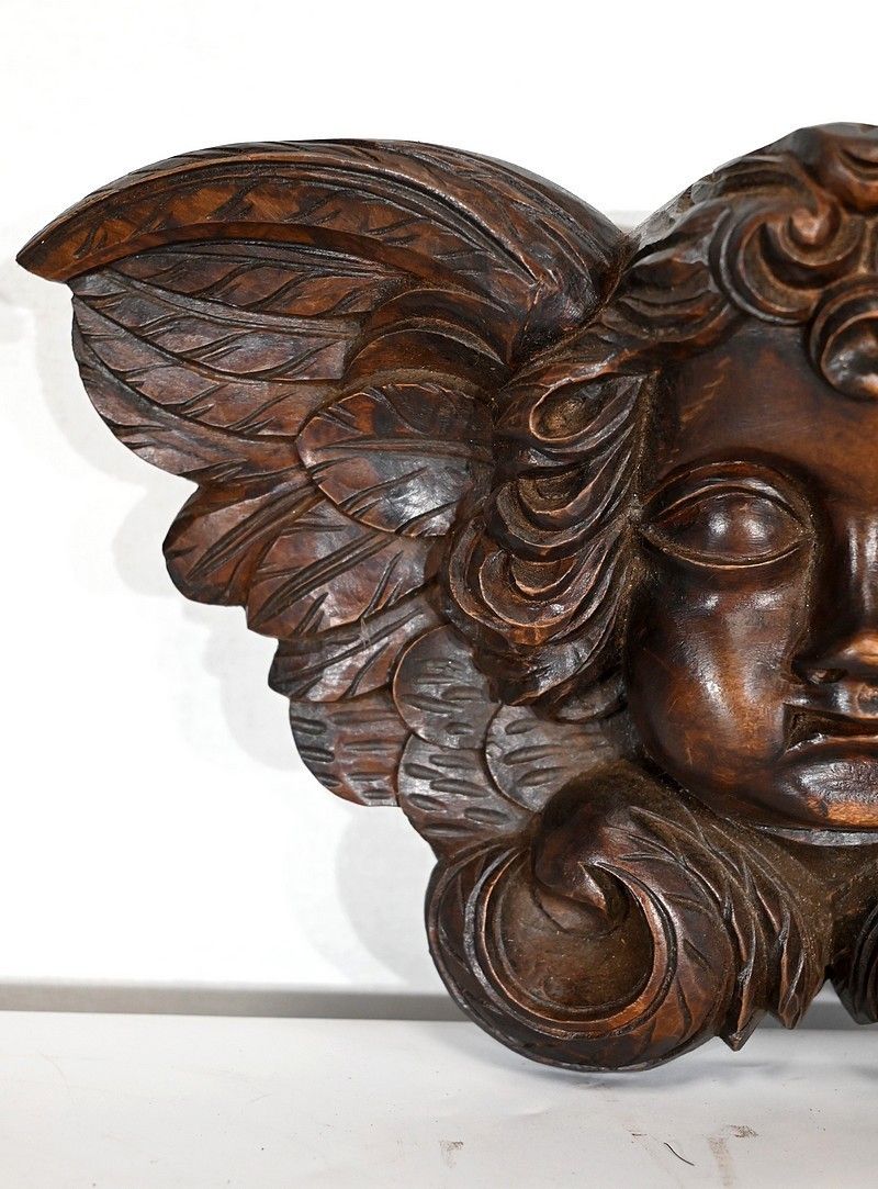 1689.2 Pair Of Carved Wood Cherubs   Late 19th Century photo