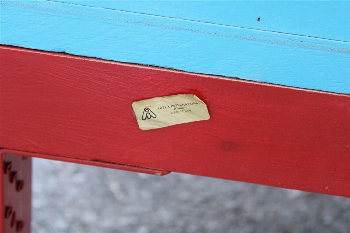 photo vintage Decotarive Bedroom Sets Arpex Roma 1970 In Sea Blue And Red Coral Made In Italy