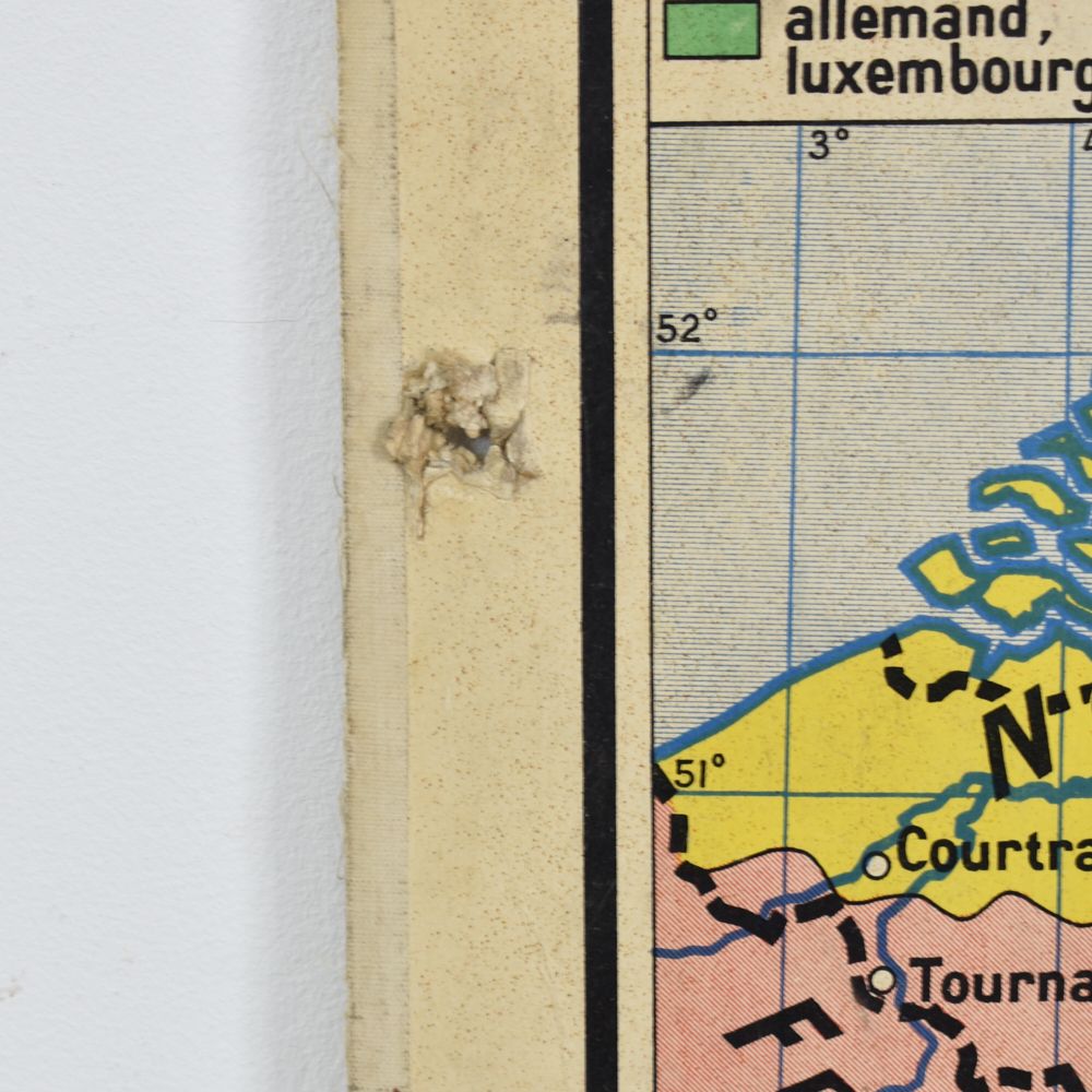 French Vintage Wall Map Hatier 59 – Belgium/Holland/Luxembourg photo vinterior