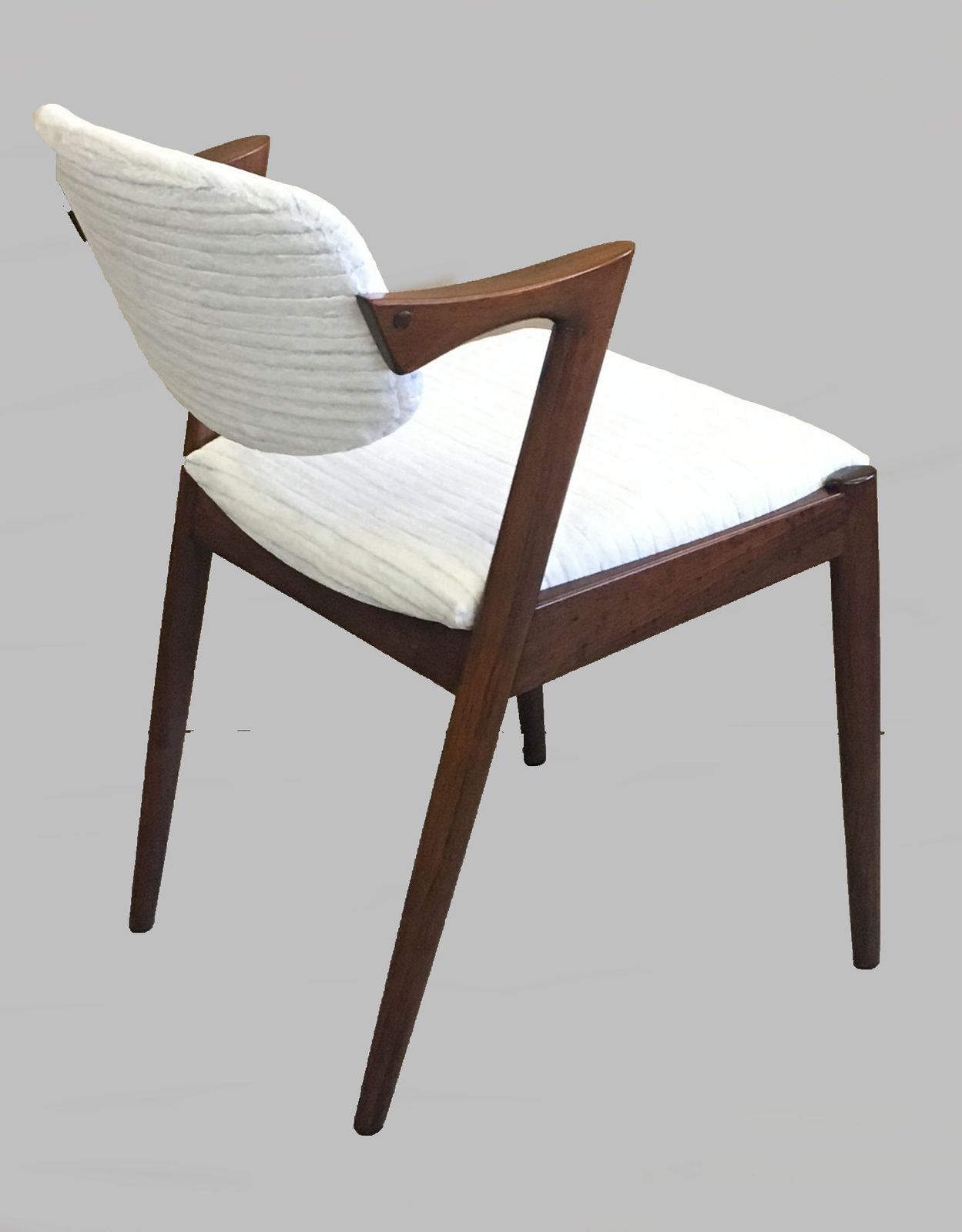 Set Of Four Restored Danish Kai Kristiansen Rosewood Dining Chairs   Custom Upholstery 1960's photo buy