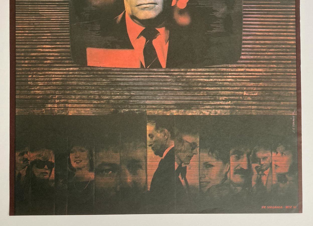 Original Film Poster, European Story, Jan Tománek, 1984, Genuine Czech Vintage Print photo Art