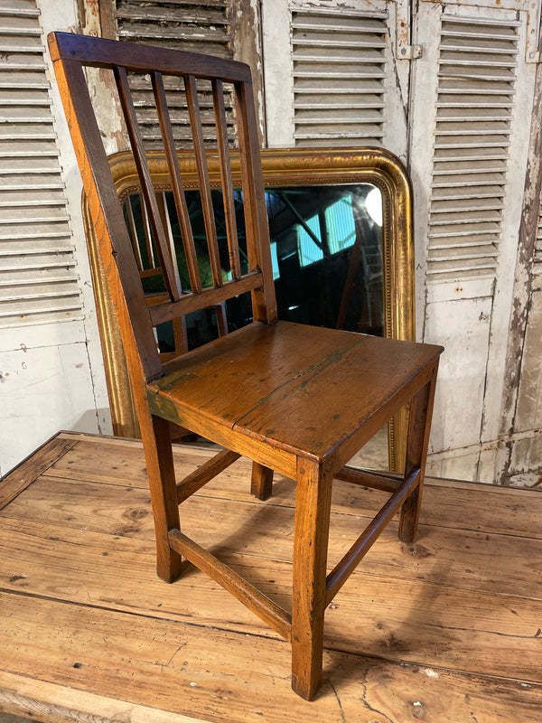 Antique Provincial Georgian Sheraton Suffolk Elm Chair Circa 1790 photo 195.0