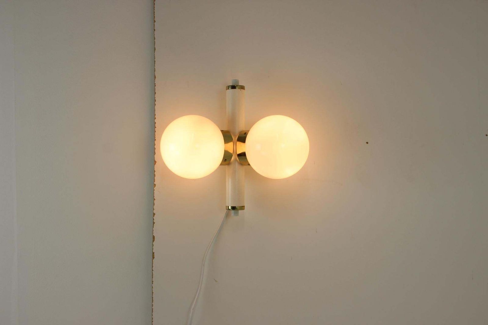 Mid Century Set Of 2 Wall Lamps By Instala Jilove, 1970’s photo for sale