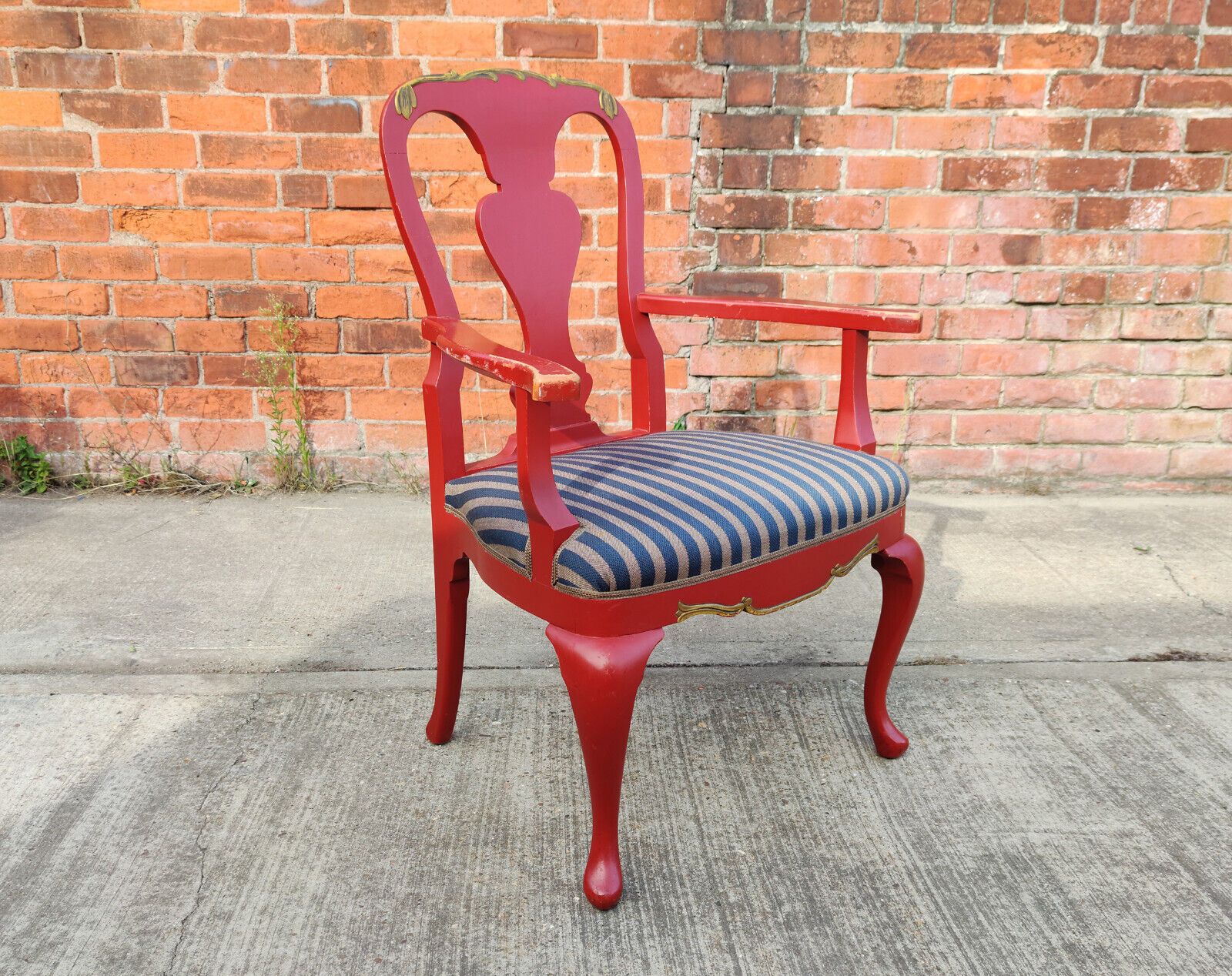 19th Century Lacquer & Gilt Danish Baroque Armchairs From Kastellet, Copenhagen photo furniture