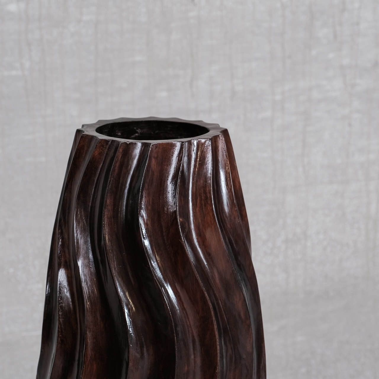 Wooden Tall French Mid Century Decorative Vase photo furniture