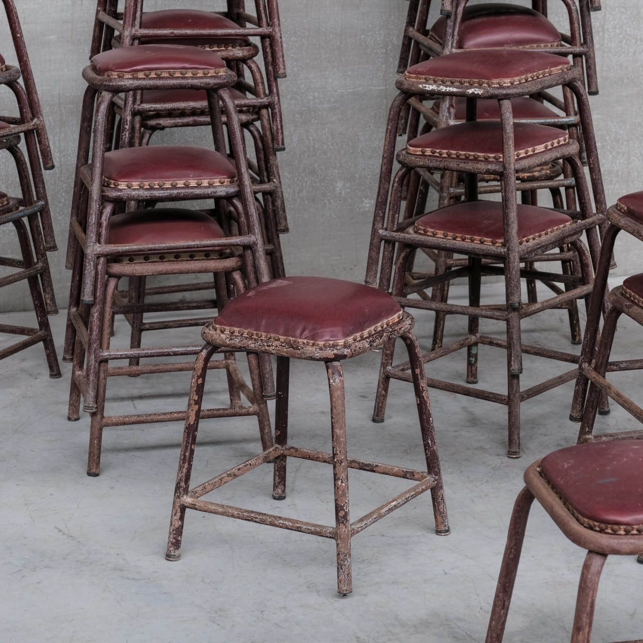 photo furniture French Industrial Mid Century Tubular Stools (Up To 20)