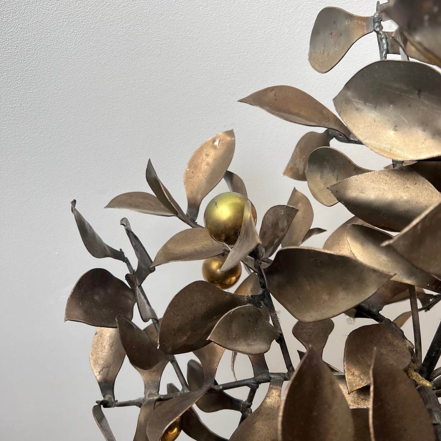 Pair Of Blacksmith Made Mid Century Steel Decorative Trees photo vinterior