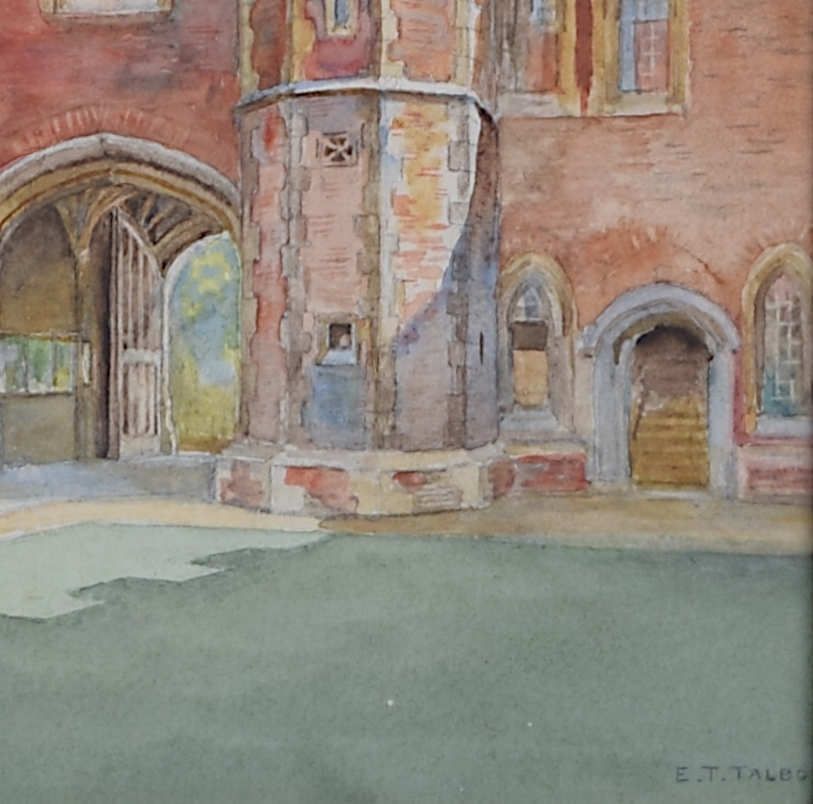 St John’s College, Cambridge Watercolour By E. T. Talbot photo furniture