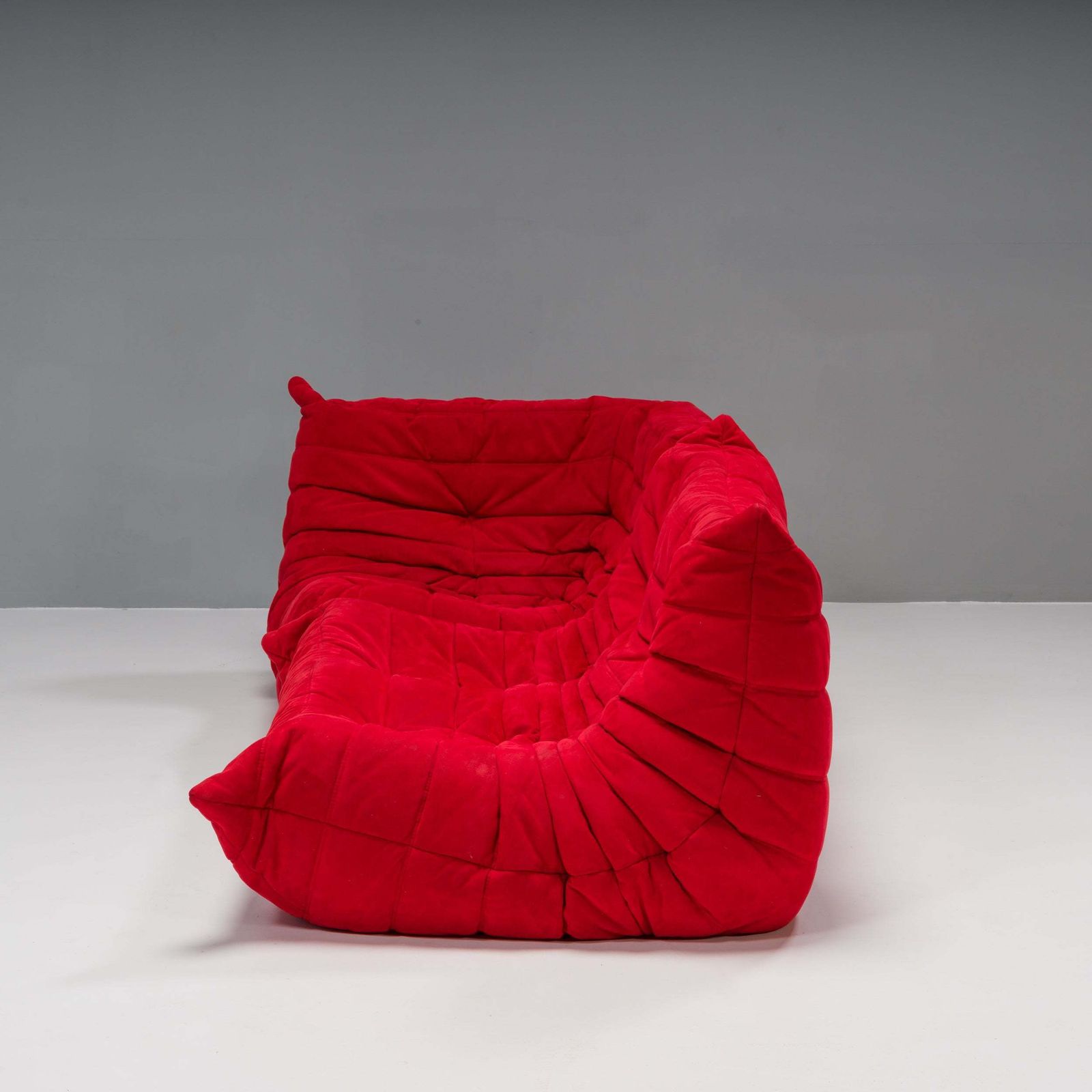 Ligne Roset By Michel Ducaroy Togo Red Modular Sofa, Set Of 2 photo Furniture