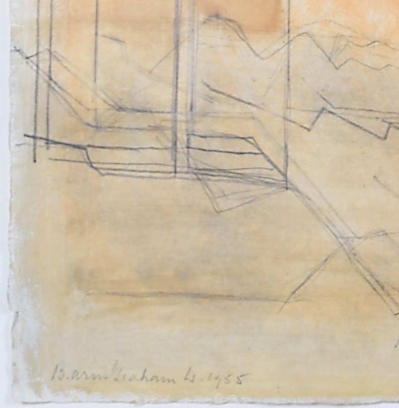 Wilhelmina Barns Graham 20th Century Watercolour Of Monreale, Sicily photo furniture