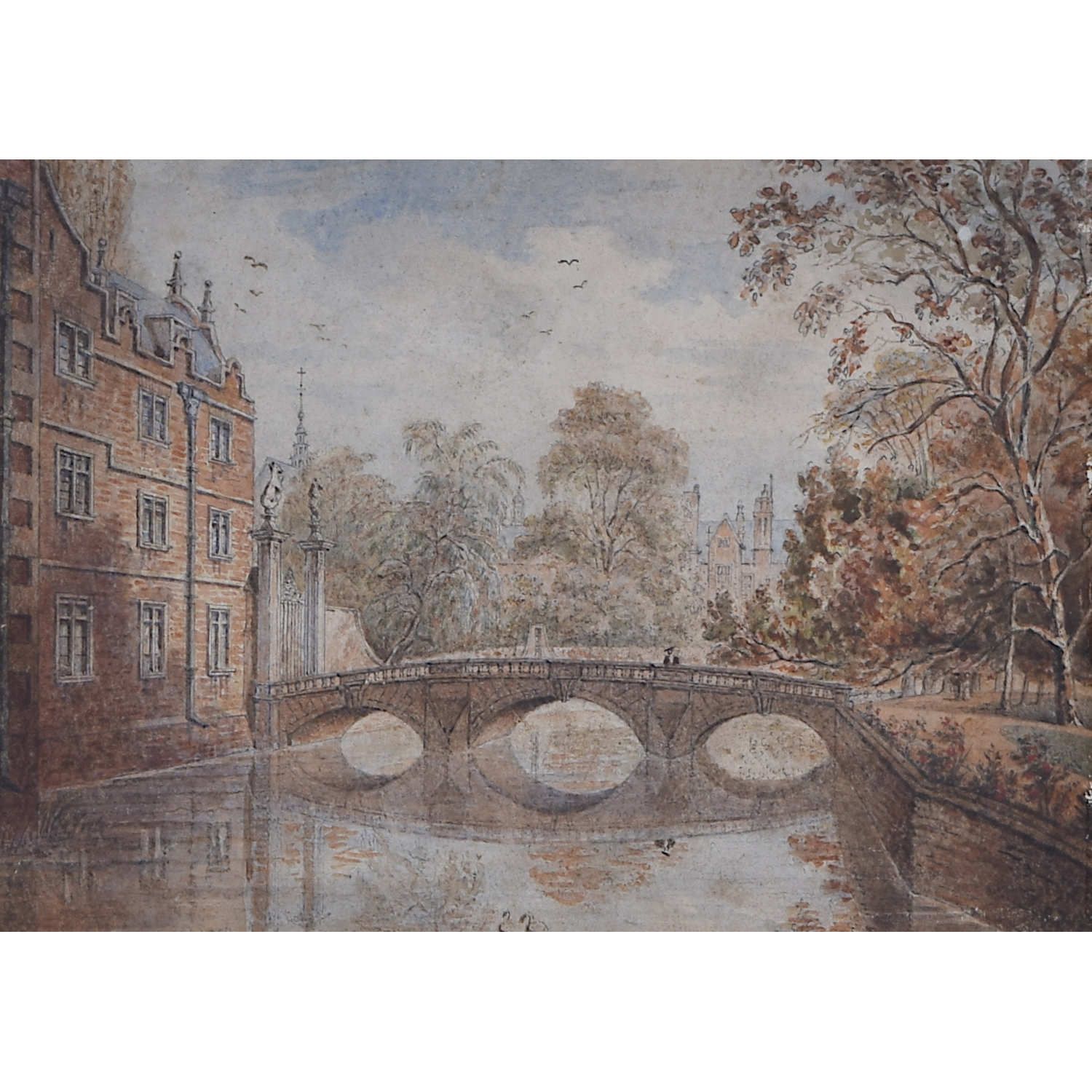 Sarah Orange (19th Century) The Kitchen Bridge, St John’s College, Cambridge (C. 1830)