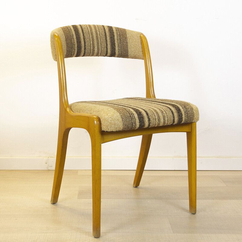 photo furniture Mid Century French Upholstered Chair By Self, 1960s
