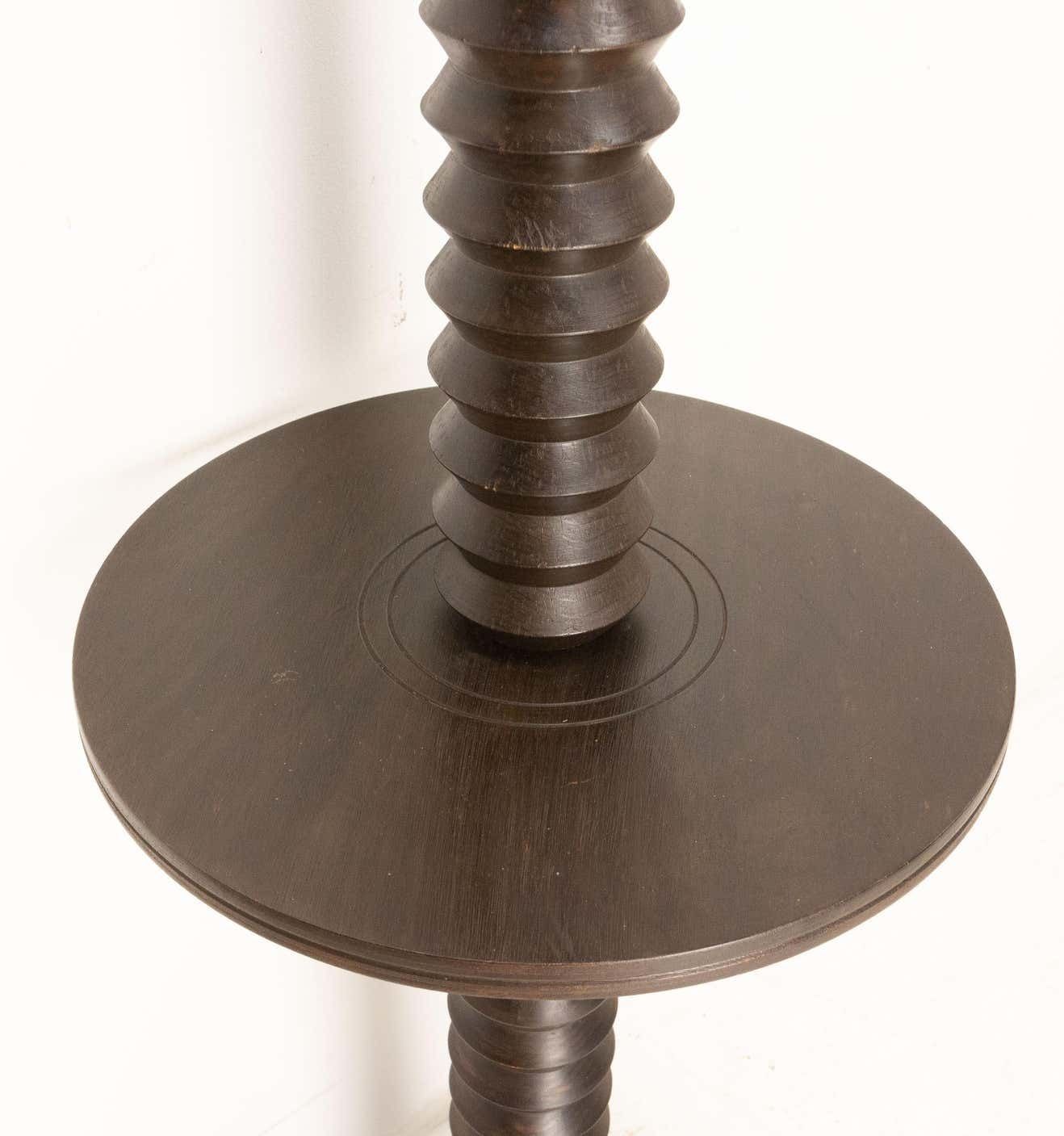 Lampadaire français en hêtre de style Dudouyt, mid-century, vers 1960 photo for sale