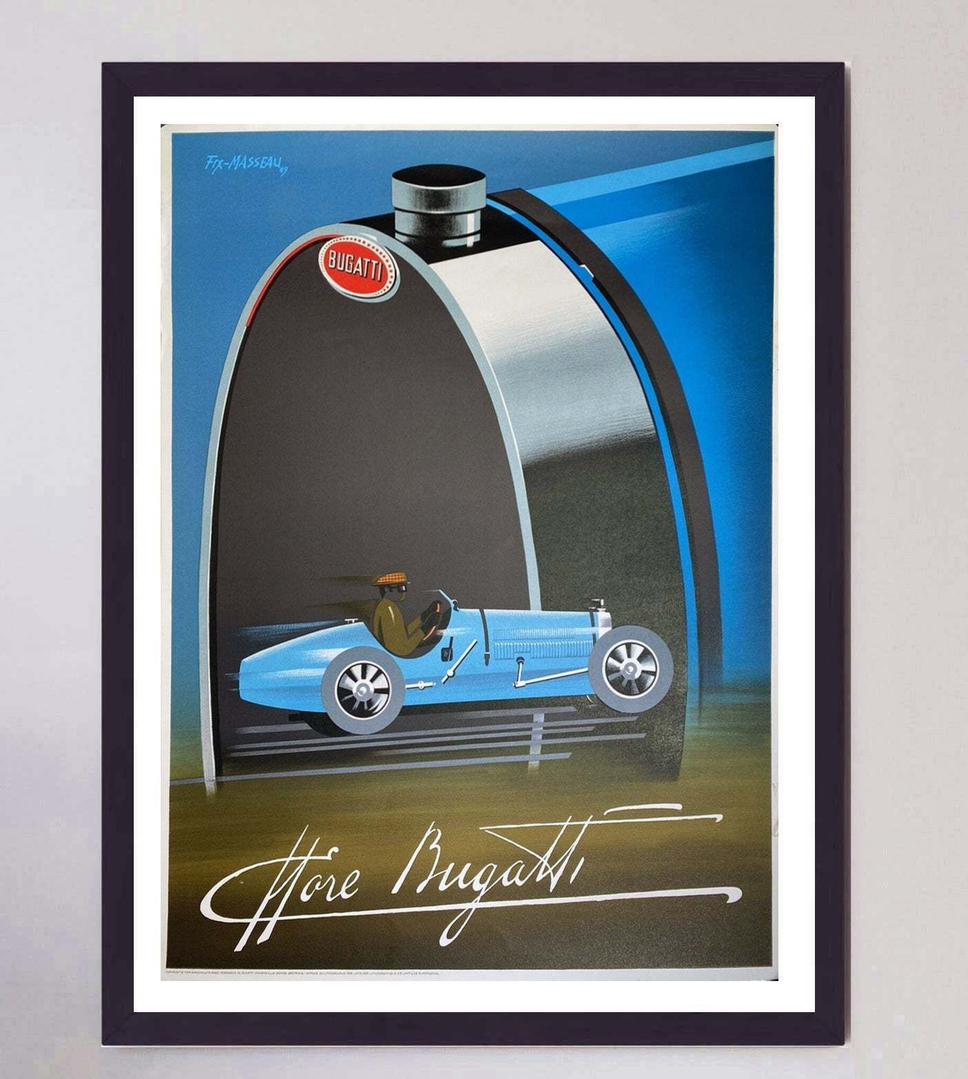 Bugatti Original Vintage Poster photo furniture
