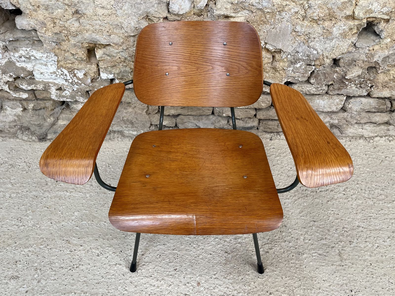 photo vinterior Dutch Model 8000 Pila Pila Powage Chair By Tjerk Reijenga For Pilastro, 1960s. Mid Century Lounge Accent Occasional Chair