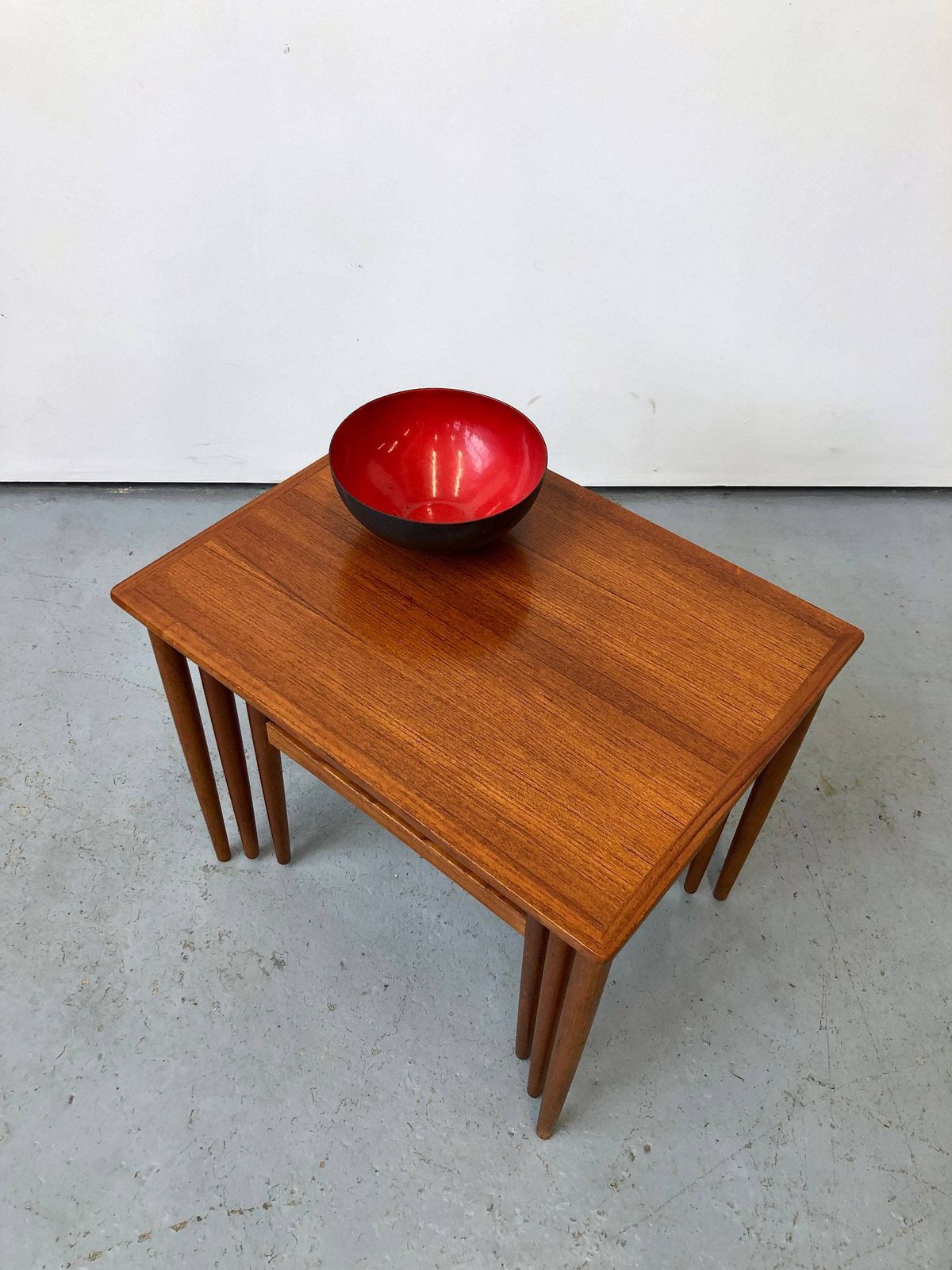 Vintage 1960s Grete Jalk Poul Jeppesens Møbelfabrik Teak Nest Of Coffee Tables. Danish Retro G Plan Vodder Mid Century photo 350.0