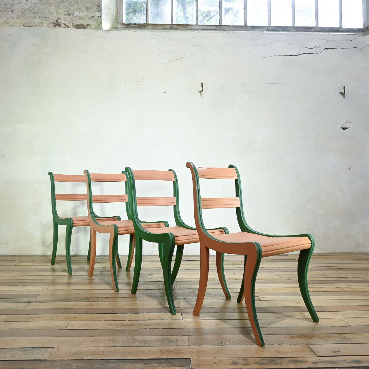 Set Of Four 19th Century Painted Side Chairs photo for sale