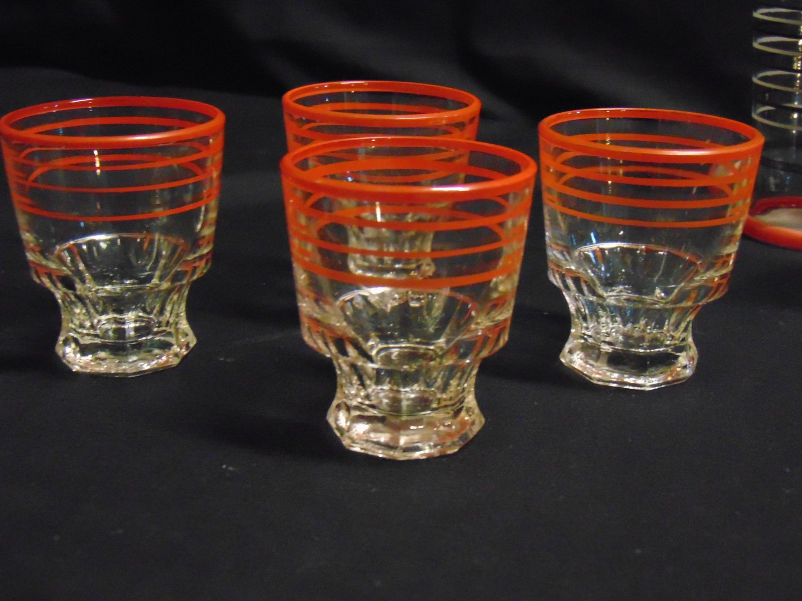 Retro Decanter And Assortment Of Glasses Mid Century Continental photo Home Decor