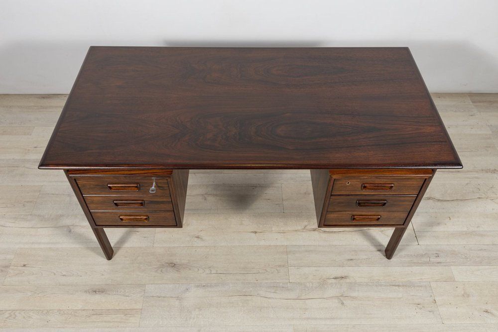 Mid Century Rosewood Desk By Willy Sigh For H. Sigh And Søn 1960s photo Furniture