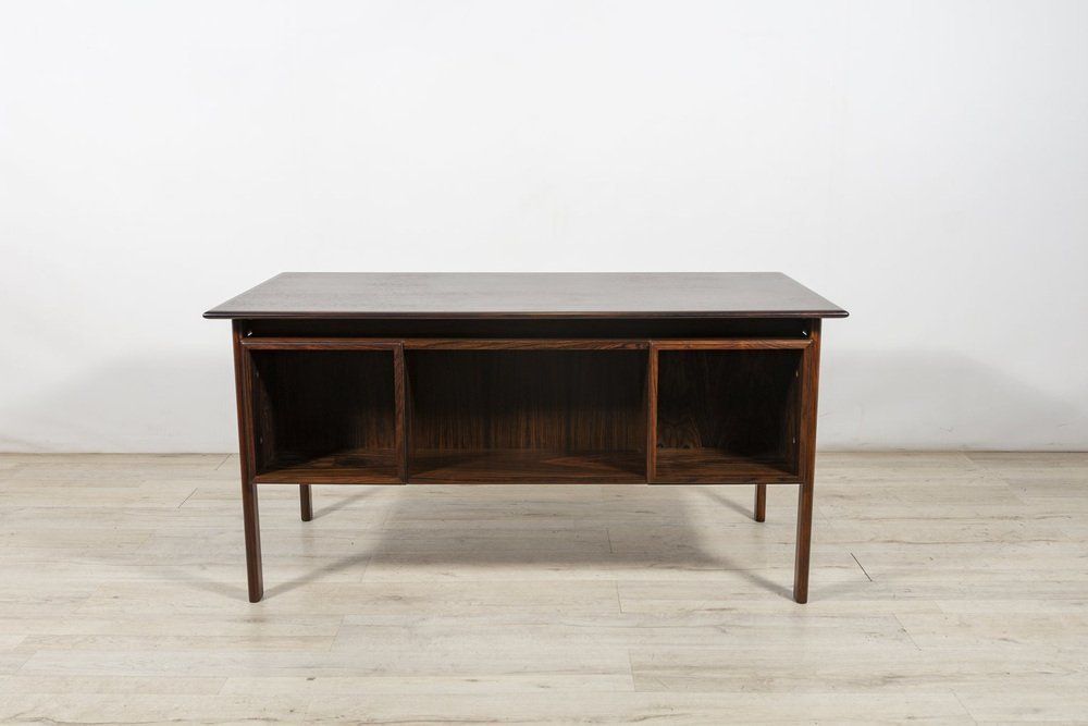 Mid Century Rosewood Desk By Willy Sigh For H. Sigh And Søn 1960s photo vintage