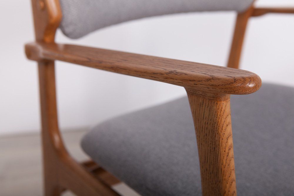 photo vinterior Oak Model 49 Dining Chairs By Erik Buch For Odense Maskinnedkeri O.D. Furniture 1960s Set Of 6