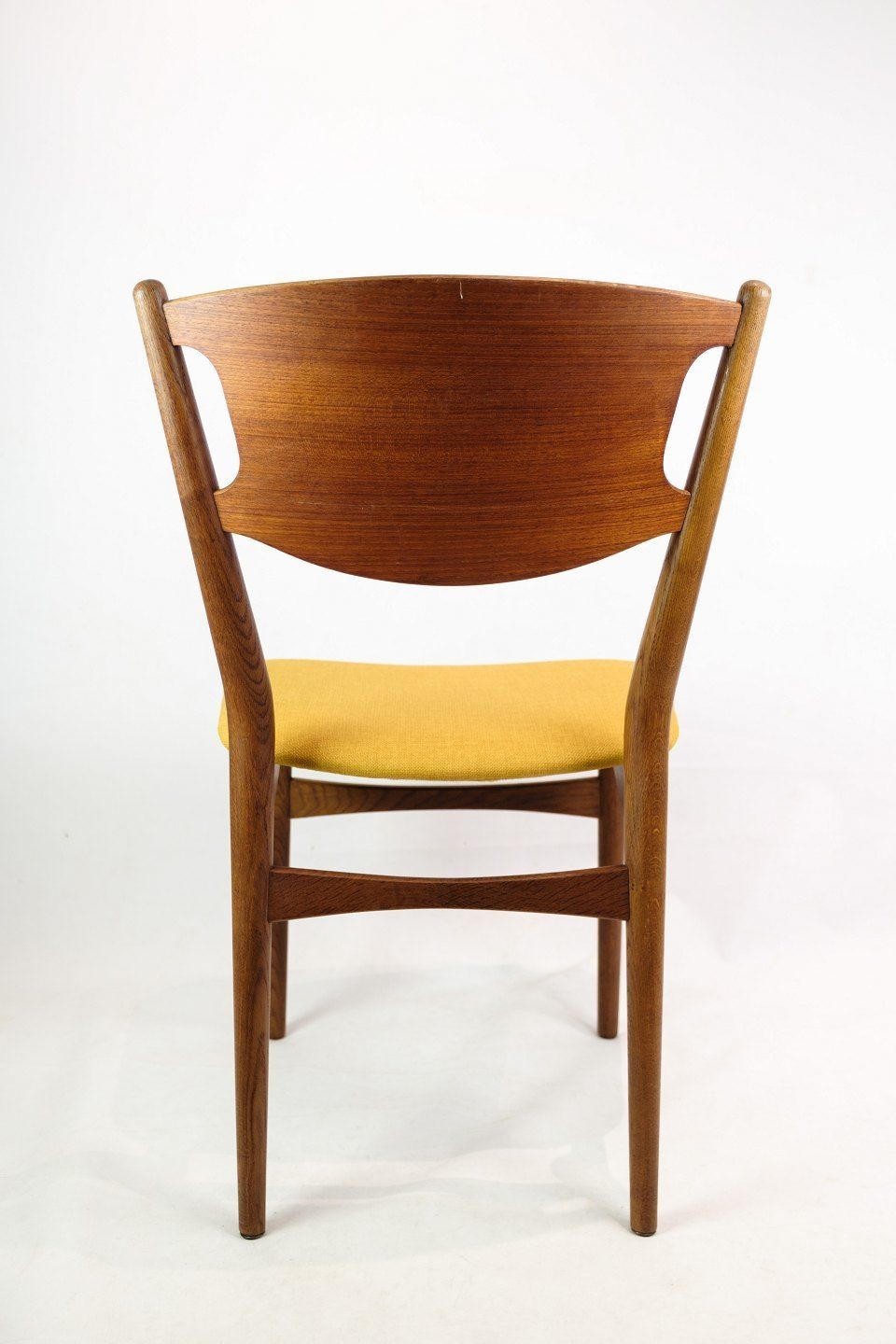 Set Of 4 Dining Room Chairs In Teak With Fabric Cover From 1960s photo buy