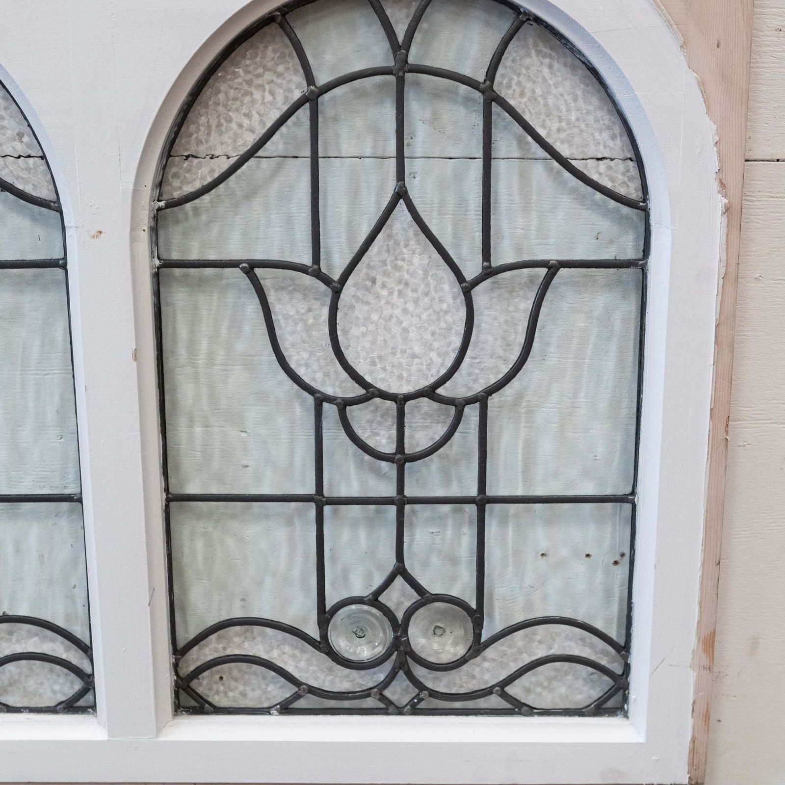 Reclaimed Stained Glass Arched Windows | Westminster Chapel photo furniture