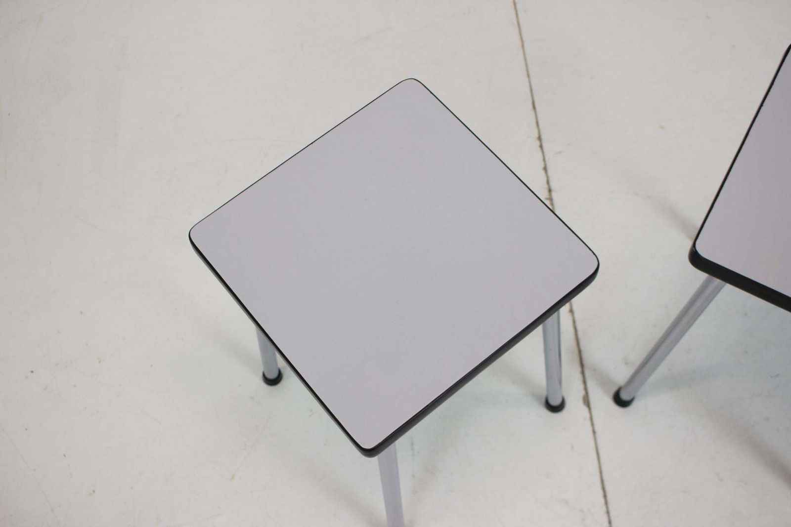 Furniture Pair Of Mid Century Flower Tables,1960's. photo