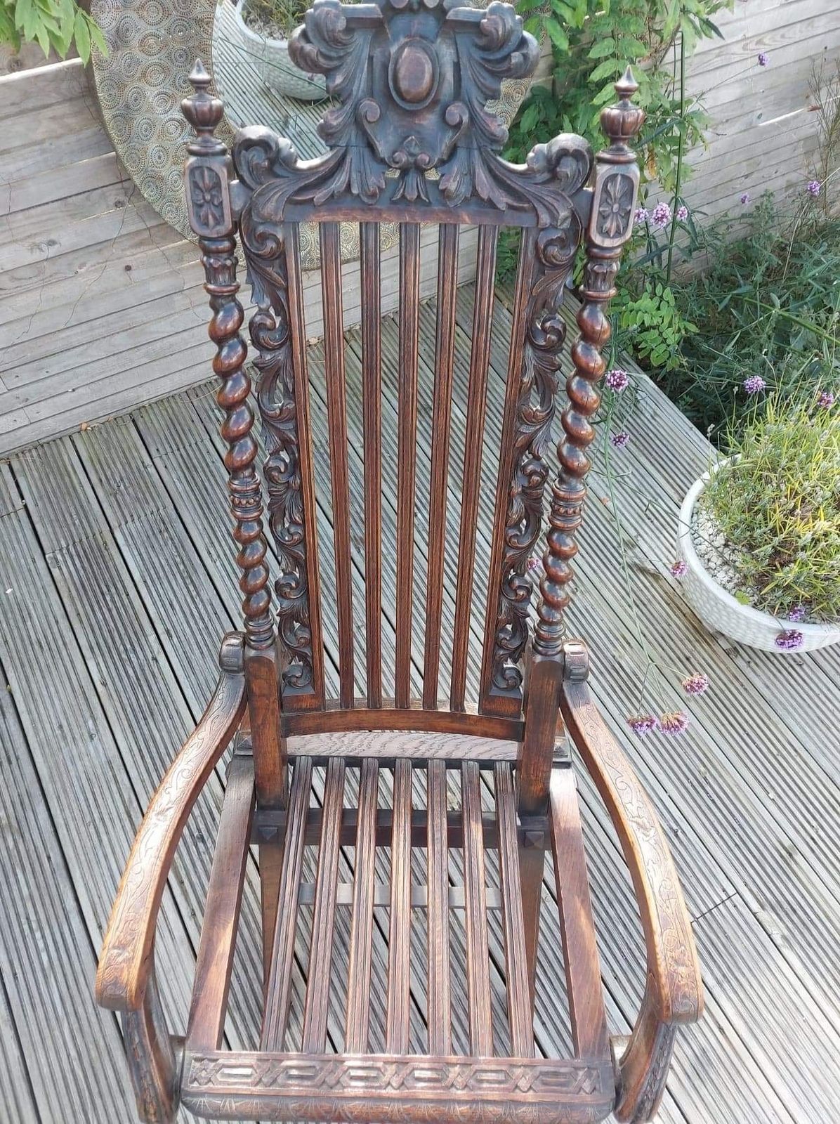 George IV 1820s Carved Military Colonels Campaign Chair. photo buy