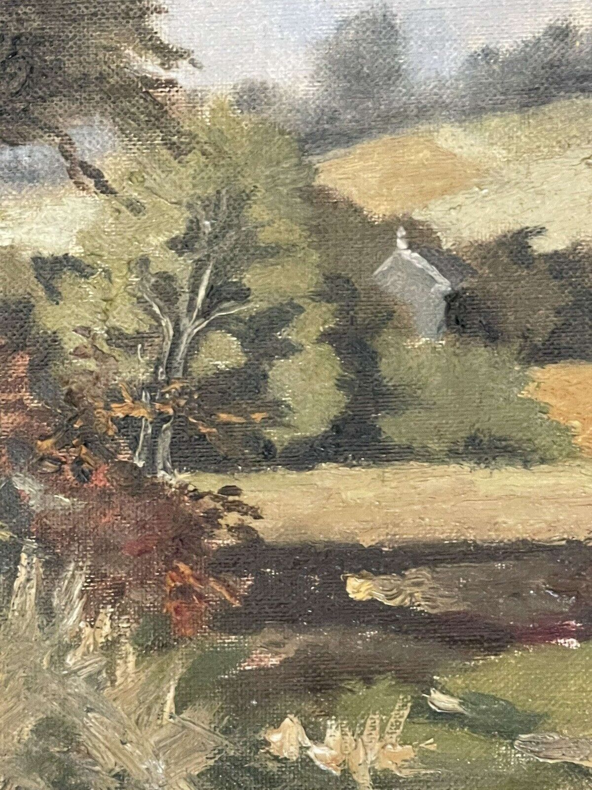 Landscape Oil Painting Amport St Lawrence By Jean Parry Williams photo furniture