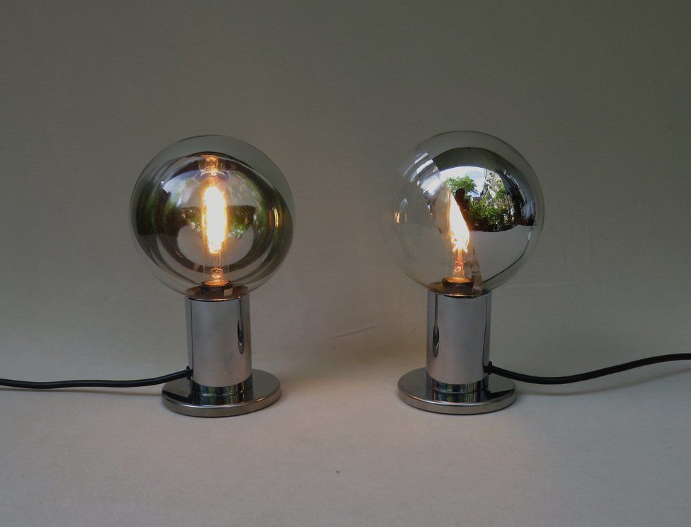 Small Space Age Table Lamps By Motoko Ishii For Staff, 1960s, Set Of 2 photo vinterior