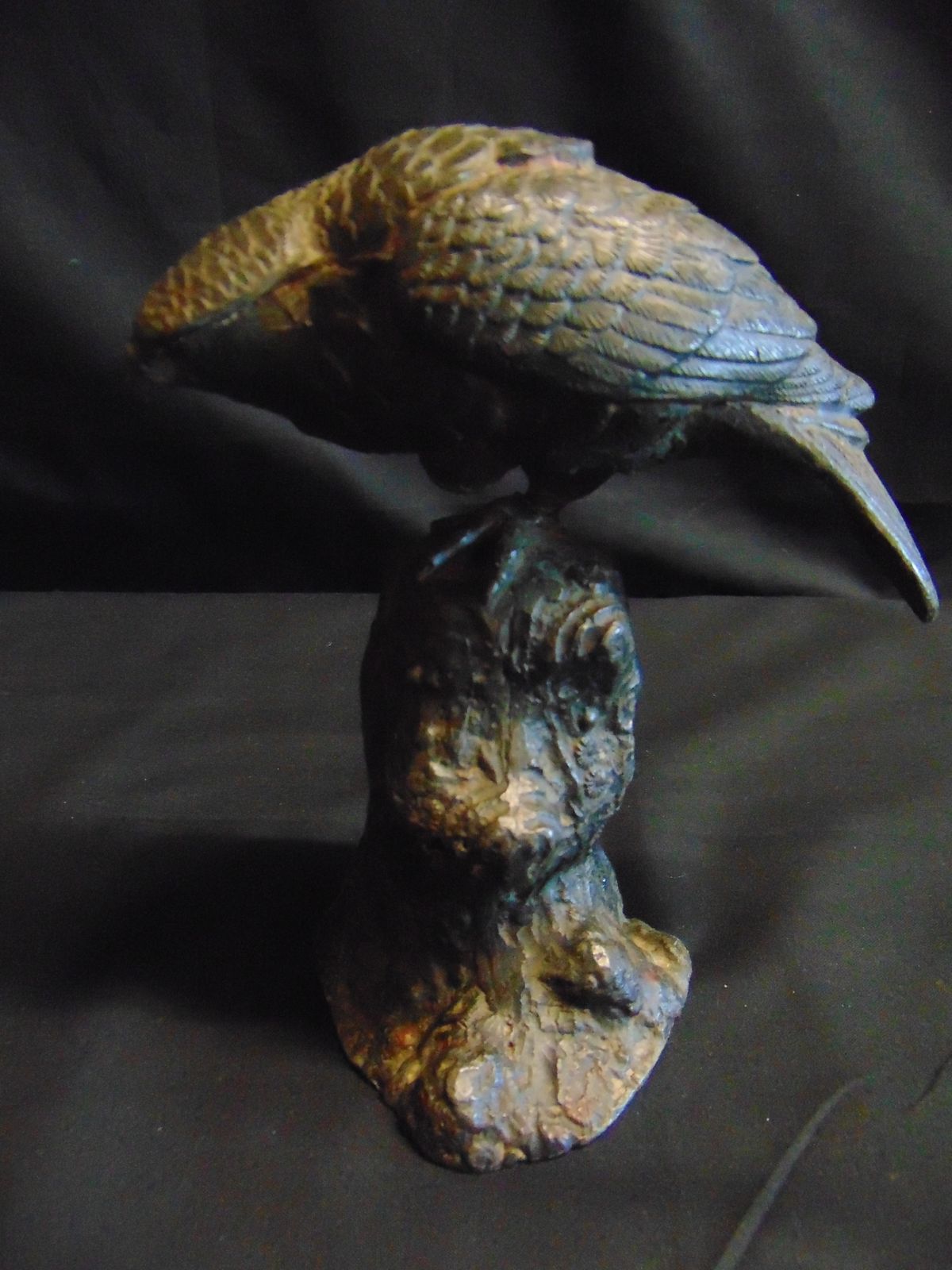 Cast Bronze Of Roosting Bird, 1960s photo for sale