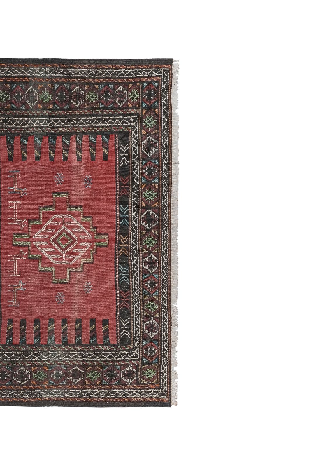 1960s Vintage Animal Turkish Soumac Kilim Rug 3'6'' X 6'1'' photo furniture