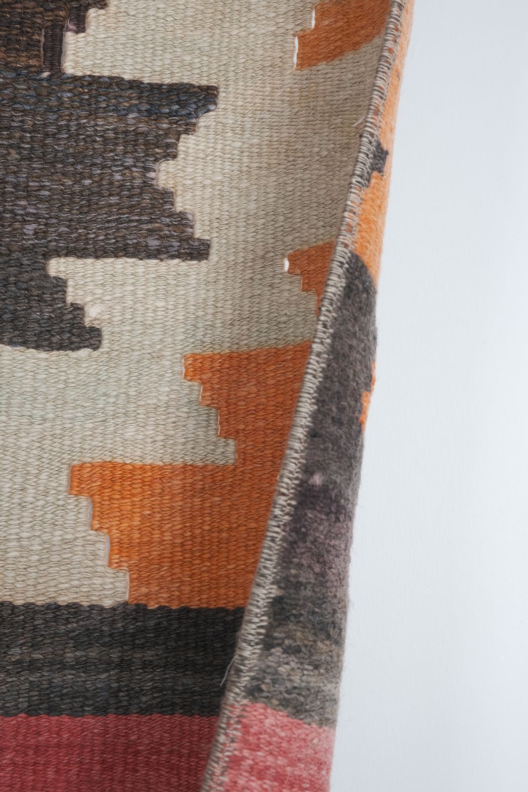 photo for sale 1960s Vintage Striped Turkish Kilim Runner   Stair Tread
