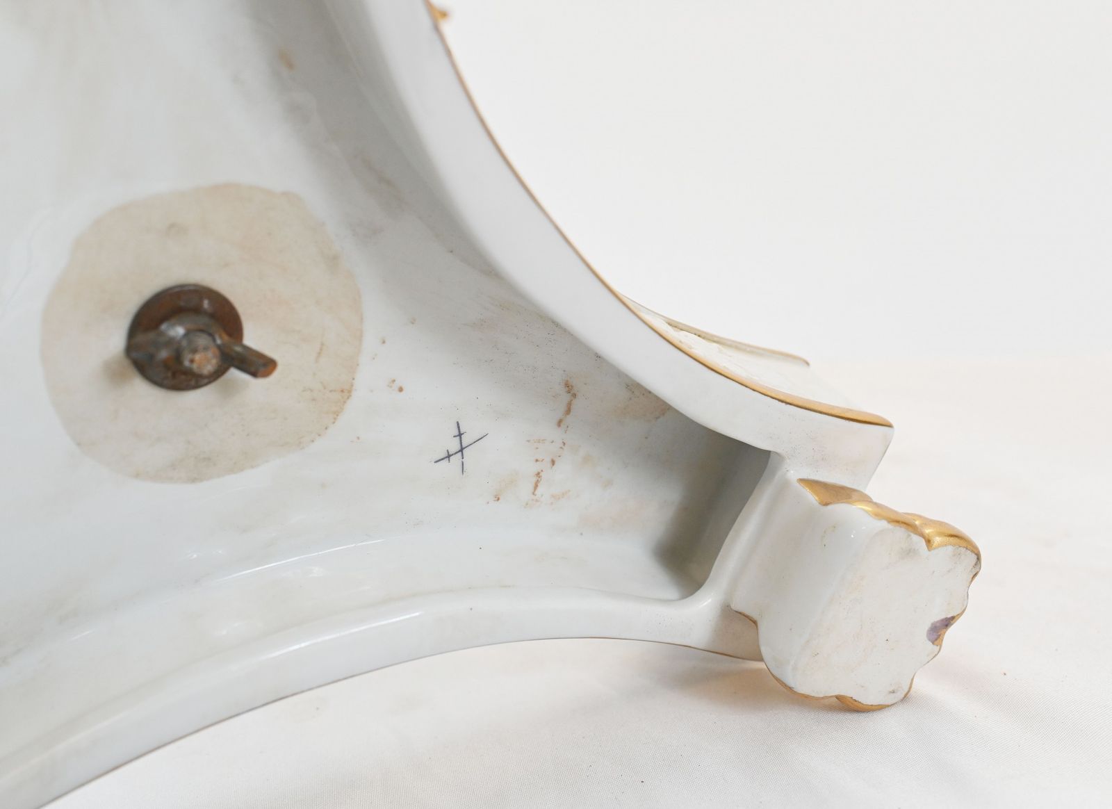 photo for sale Pair Meissen Porcelain Comports Plate Stand Dishes