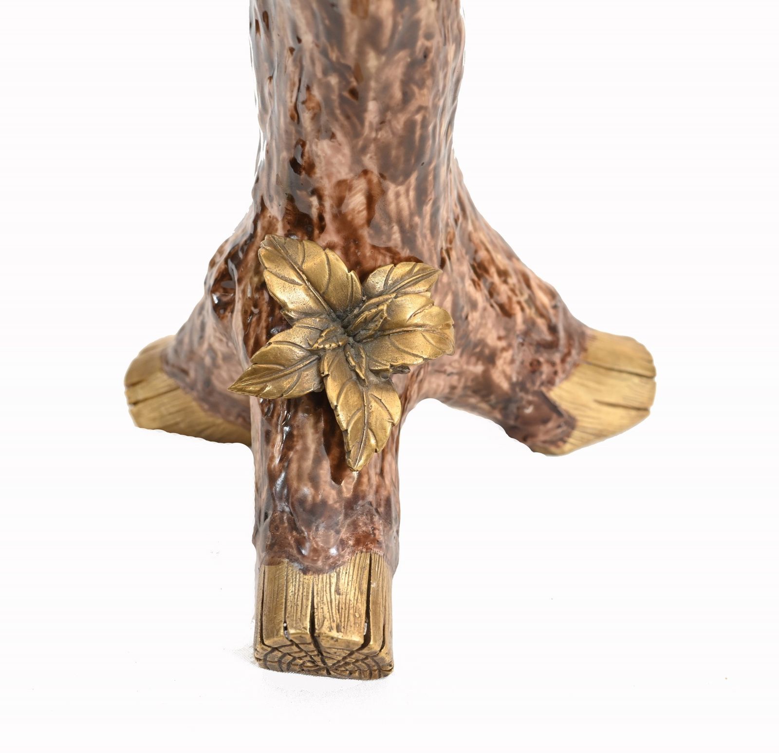 photo for sale Parrot Candelabra Porcelain Candle Stick Tropical Birds