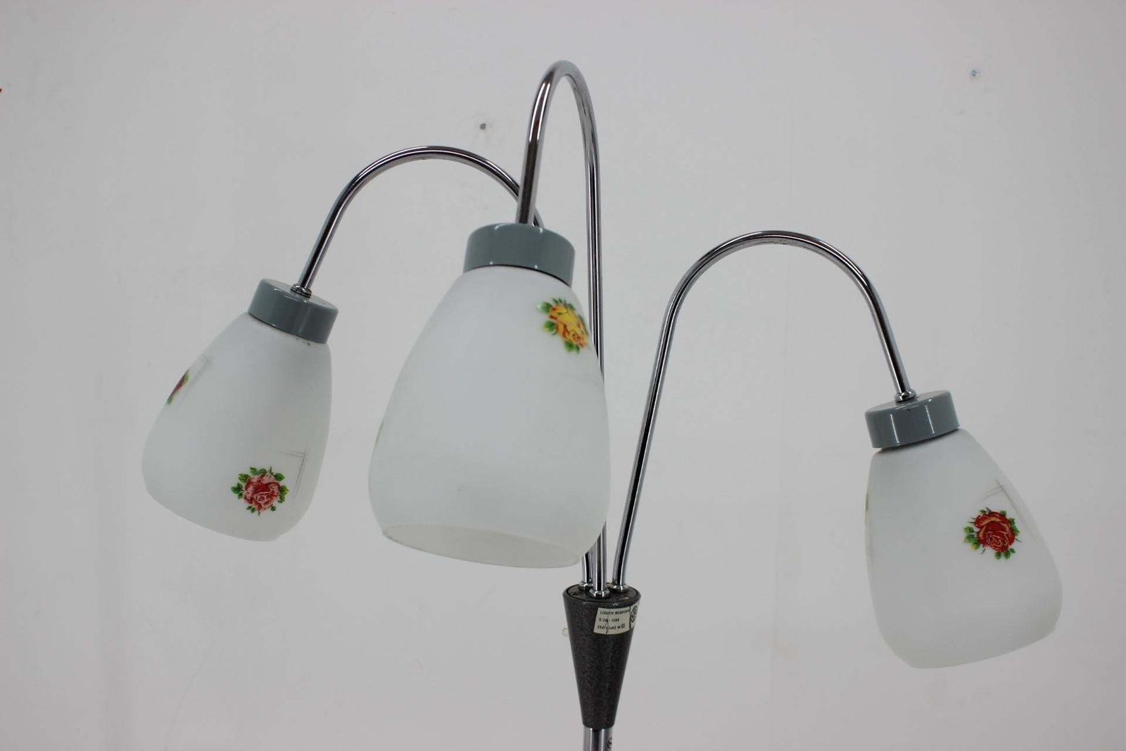 1960s Floor Lamp With Glass Shades ,Czechoslovakia photo Lighting