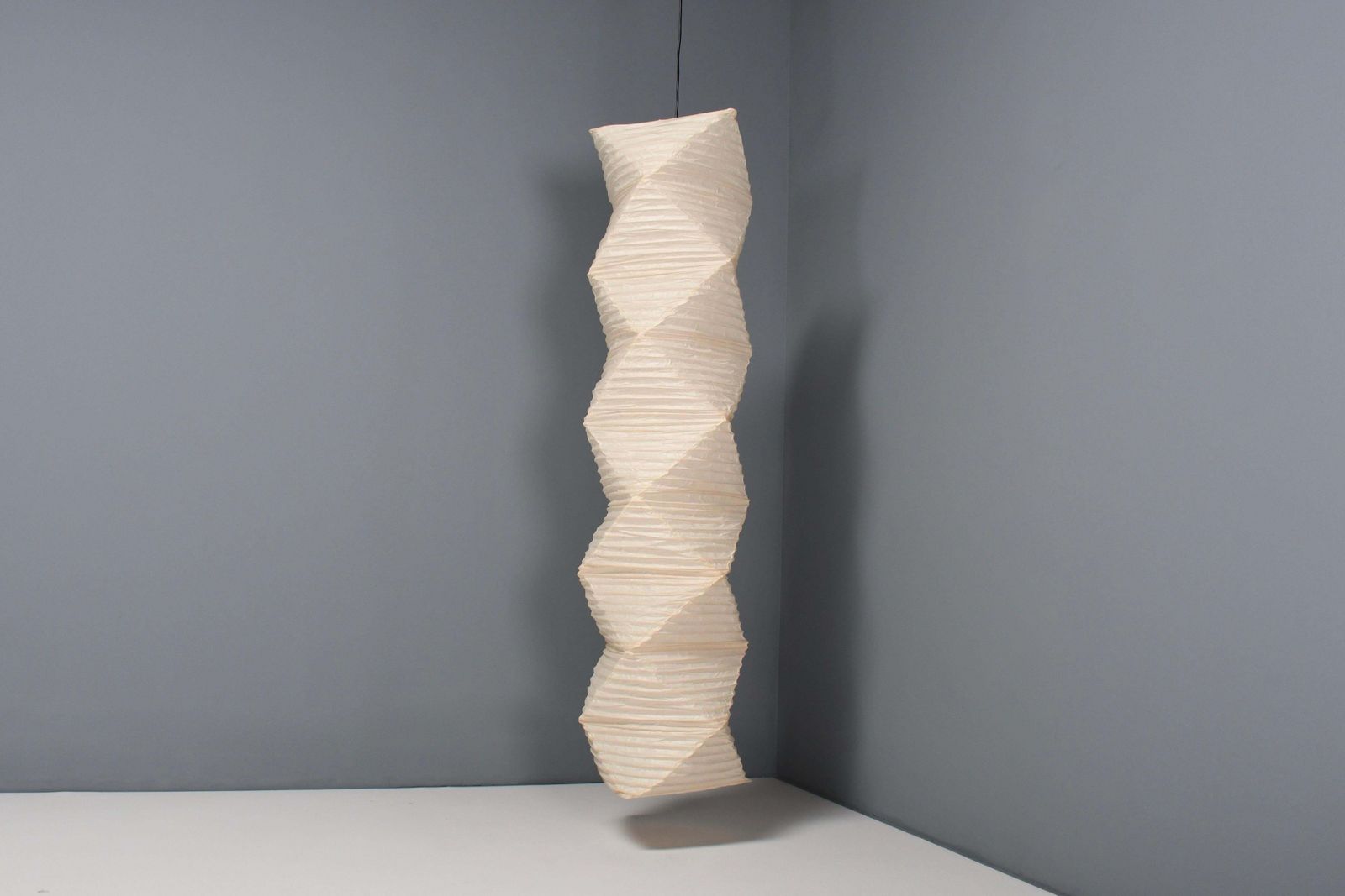 Large Early Model K Akari Pendant By Isamu Noguchi For Ozeki, 1950s photo furniture
