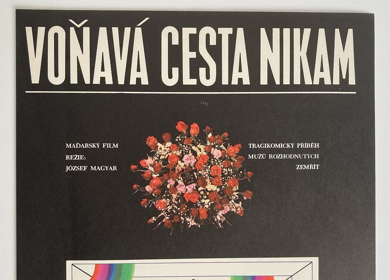 Original Film Poster, A Fragrant Way To Pass Away, štefan Theisz, 1974, Genuine Czech Vintage Print photo for sale