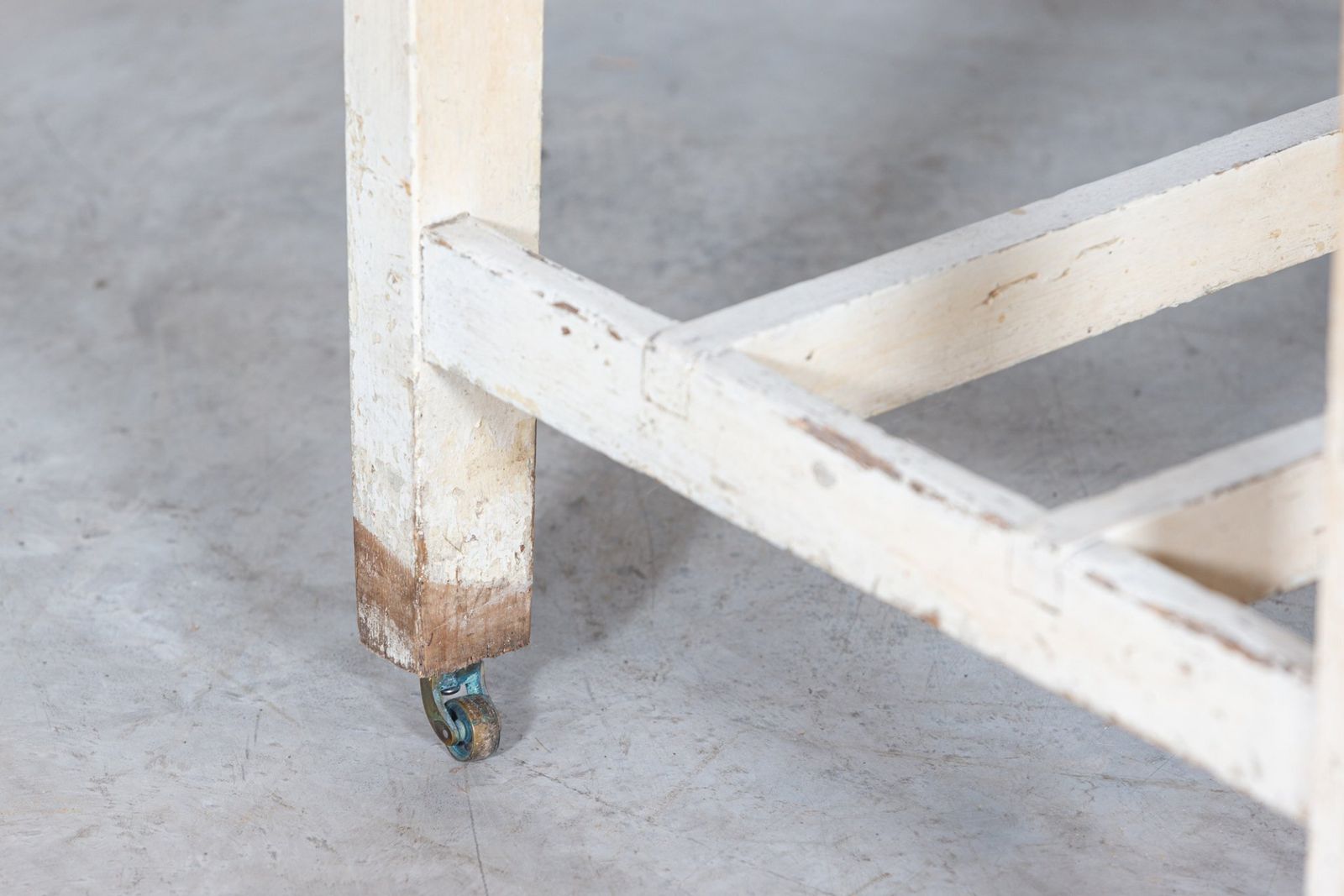 photo for sale 19thc Irish Painted Vernacular Pine Farmhouse Table