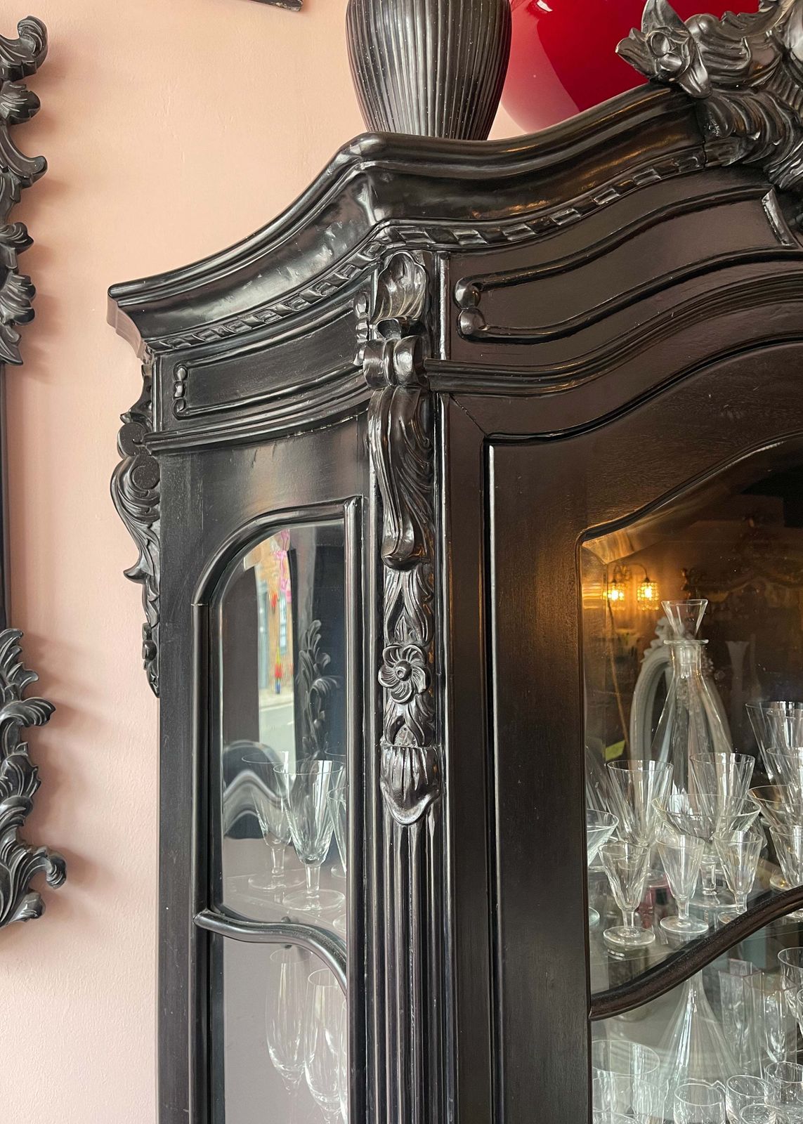 Black Ornate Armoire photo furniture