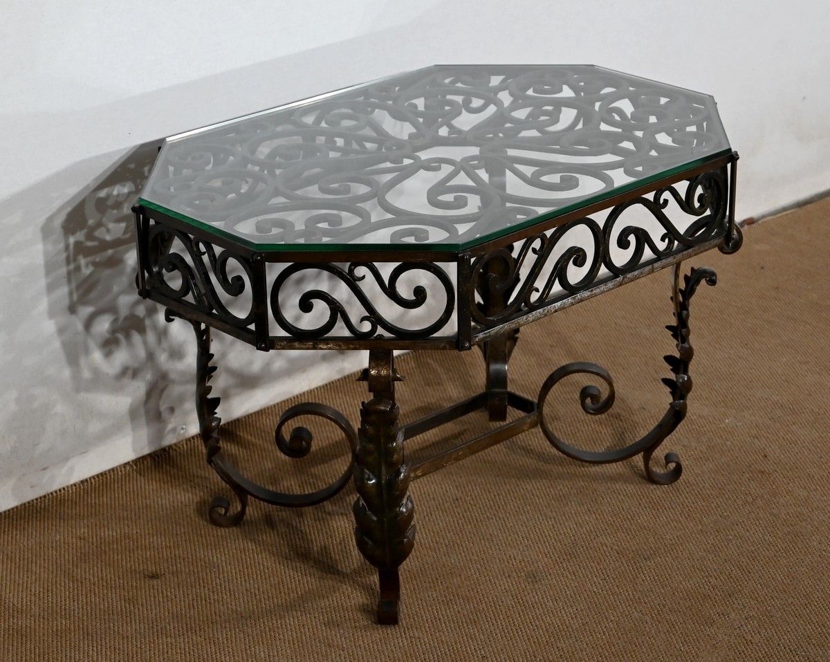 Wrought Iron Coffee Table – 1930 photo furniture
