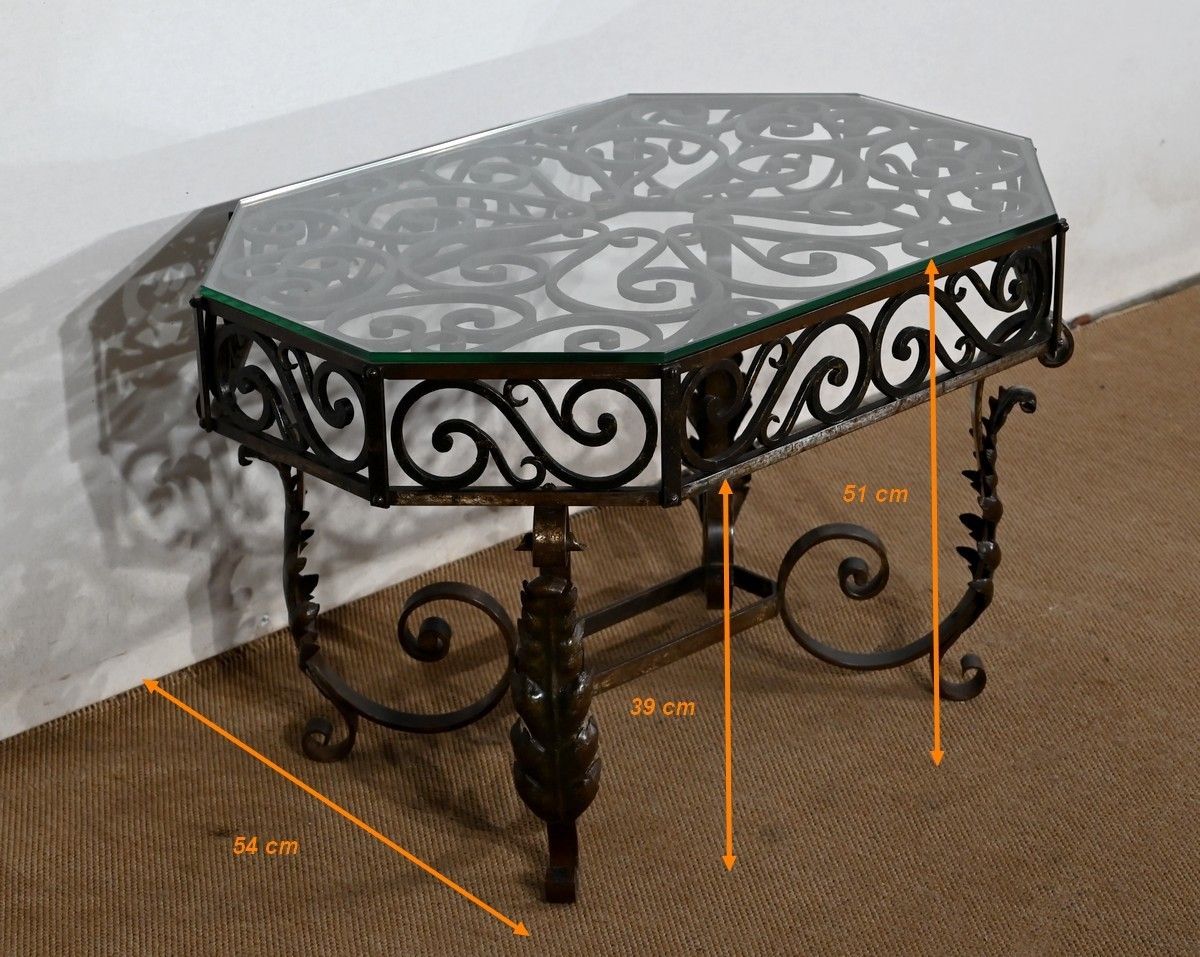photo buy Wrought Iron Coffee Table – 1930