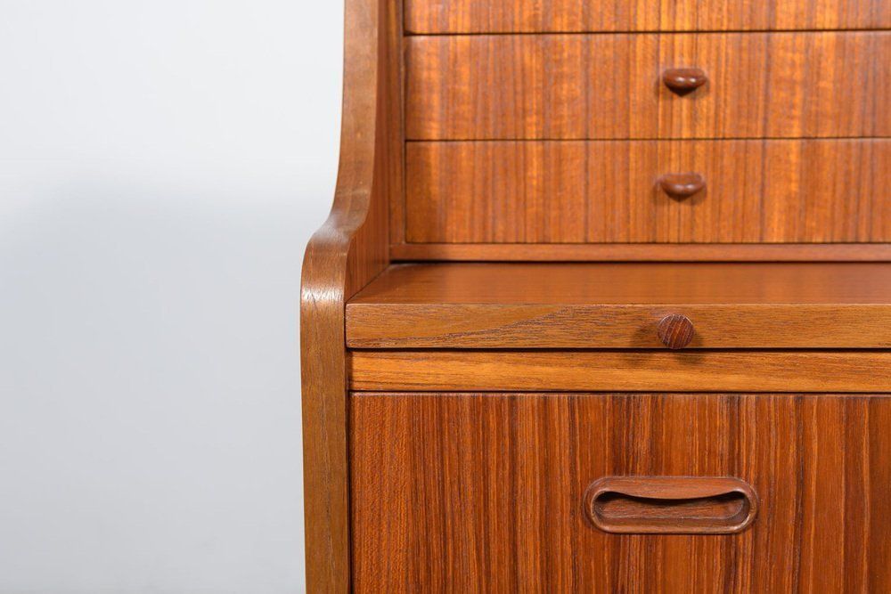 photo for sale Mid Century Teak Dresser With Dressing Table 1960s