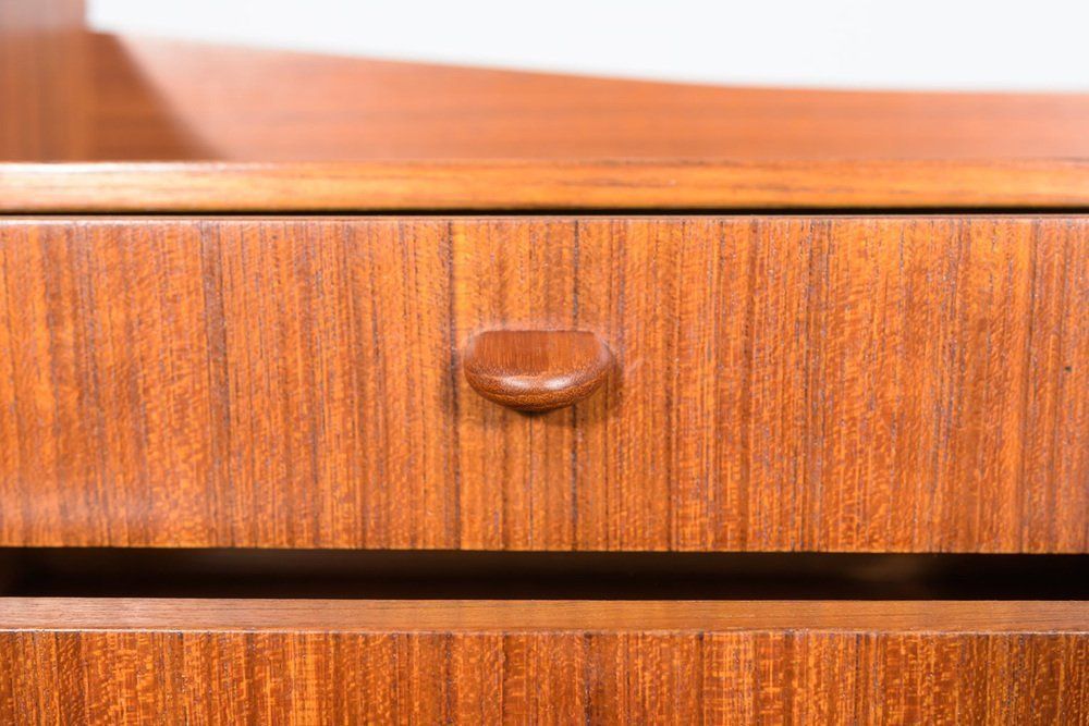 1330.0 Mid Century Teak Dresser With Dressing Table 1960s photo