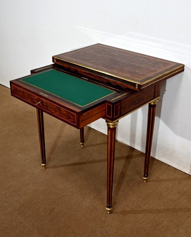 Multifunction Middle Table Louis XVI Style Late 19th Century photo vintage