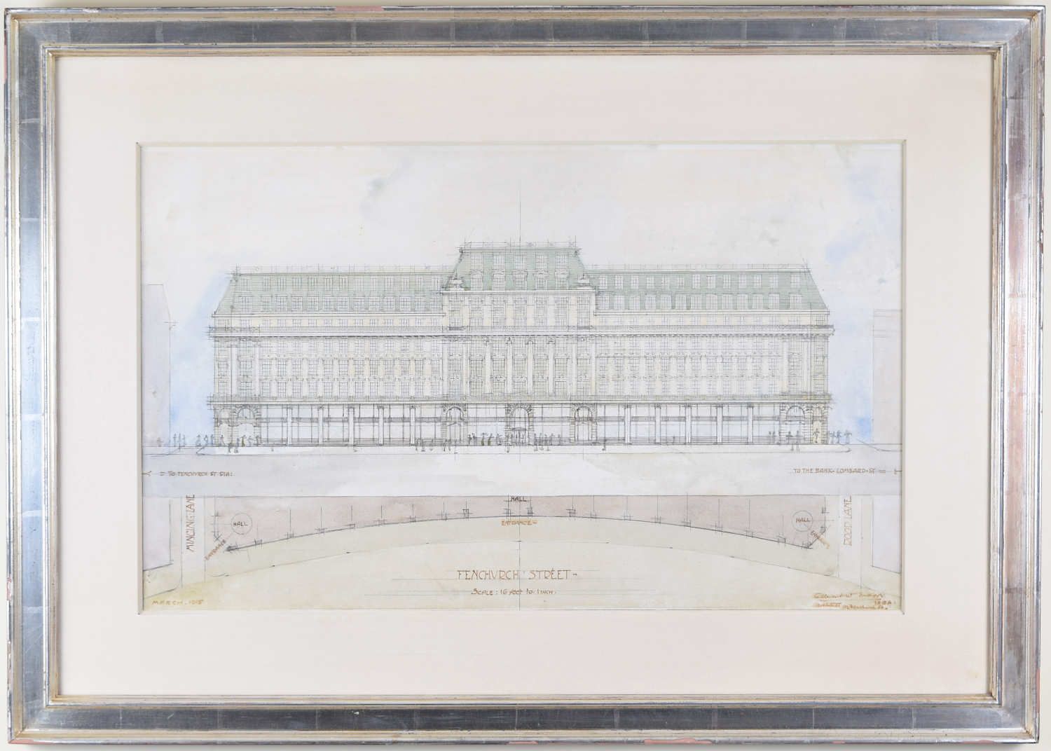 Albert Walter Moore (1874 – 1965) Design For 30 Fenchurch Street (1915) photo vinterior