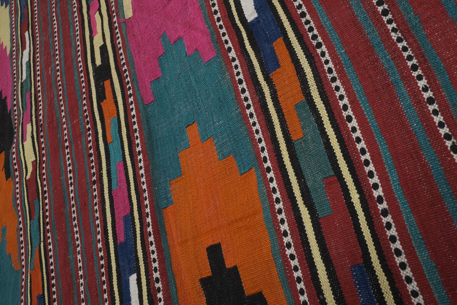 Vintage Turkish Handmade Kilim Rug 5'1'' X 11'11'' photo vinterior